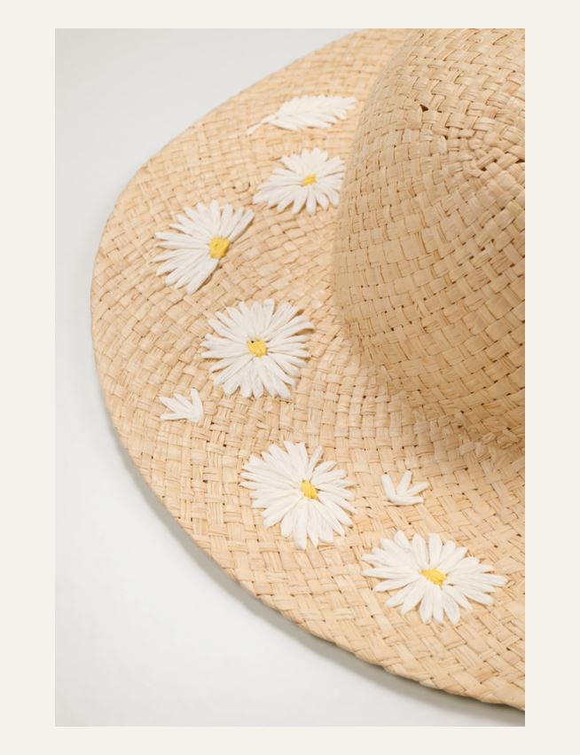 Õlgkübar naturaalne toon - 2