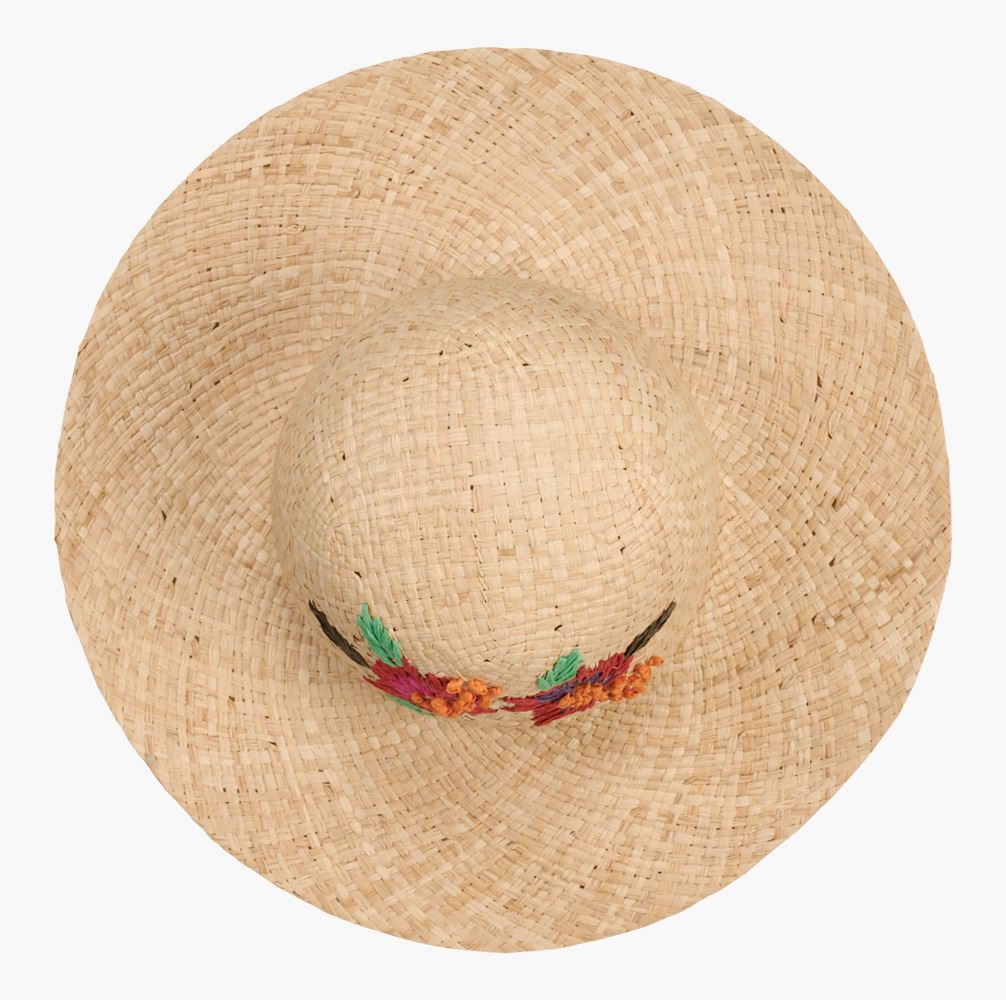 Õlgkübar mitmevärviline natuur - 39x11 cm Mitmevärviline natuur - 1