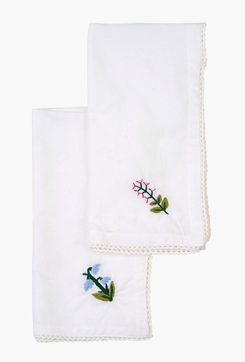 Kangast salvrätik 2tk           valge - 45x45 cm valge - 1