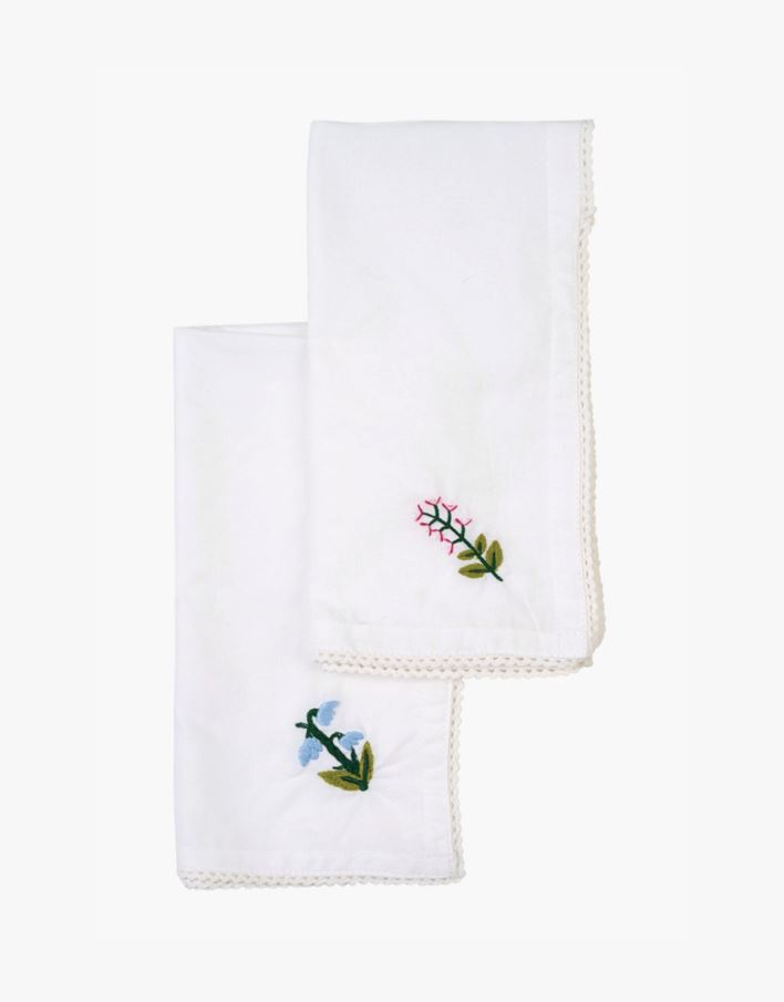 Kangast salvrätik 2tk valge - 45x45 cm valge - 1