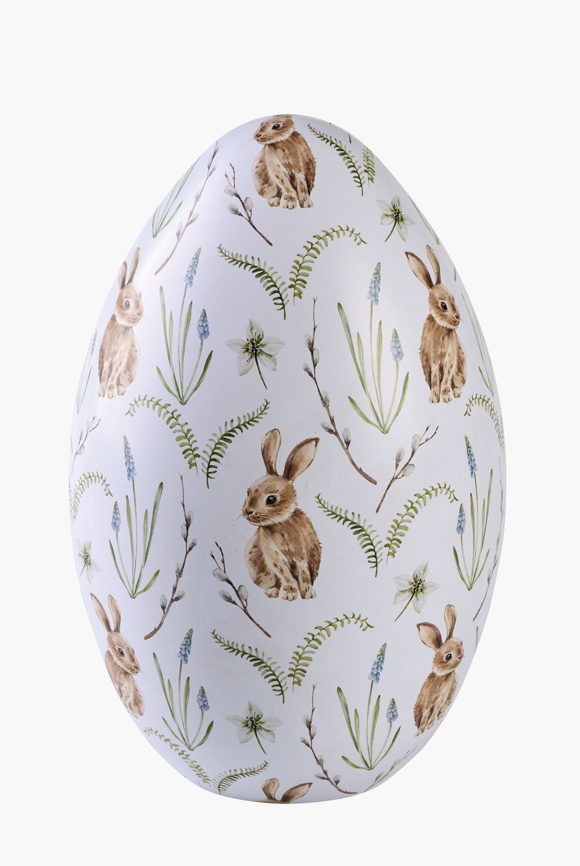 Lihavõttemuna mitmevärviline/valge - 20x13 cm mitmevärviline/valge - 1