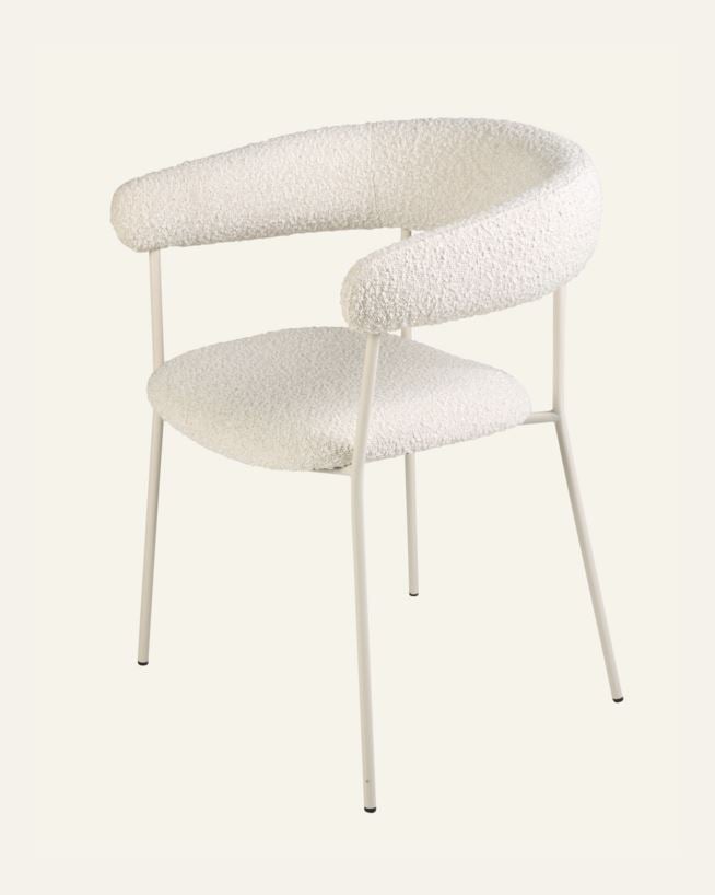 Söögilauatool loodusvalge - 58x62x80 cm loodusvalge - 1