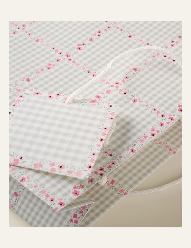 Kinkekott mitmevärviline/roosa - 2