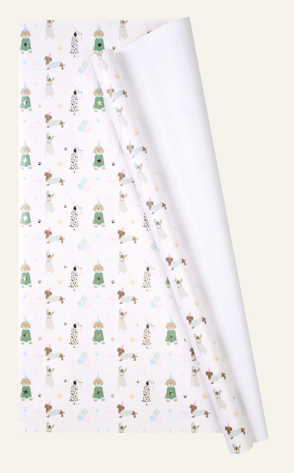 Kinkepaber mitmevärviline/valge - 70cm x 3m mitmevärviline/valge - 1