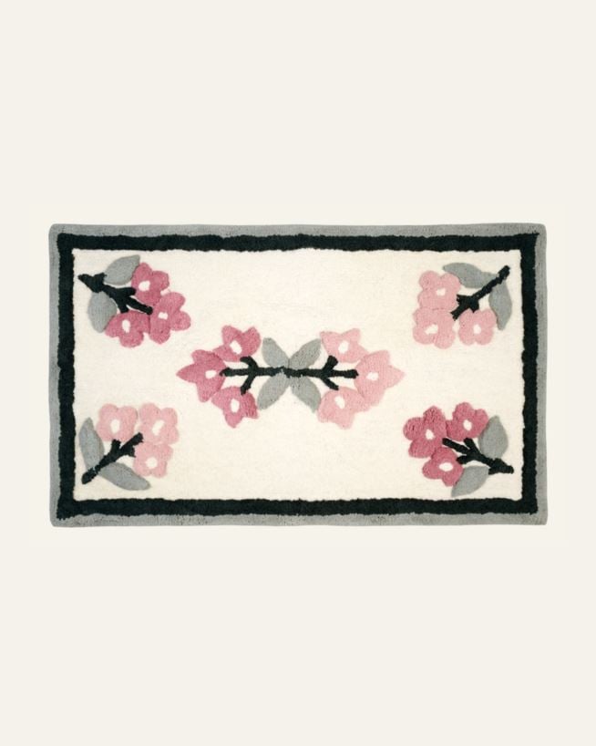 Vannitoamatt mitmevärviline/roosa - 55x90 cm mitmevärviline/roosa - 1