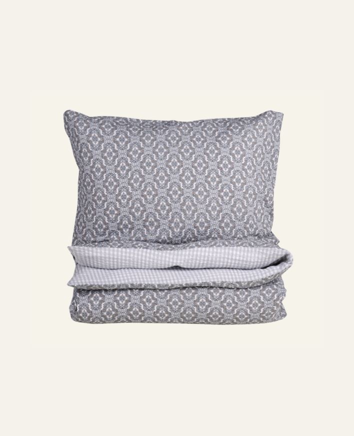 Voodipesukomplekt krepp-puuvillane mitmevärviline/sinine - 150x210 cm/50x60 cm mitmevärviline/sinine - 1