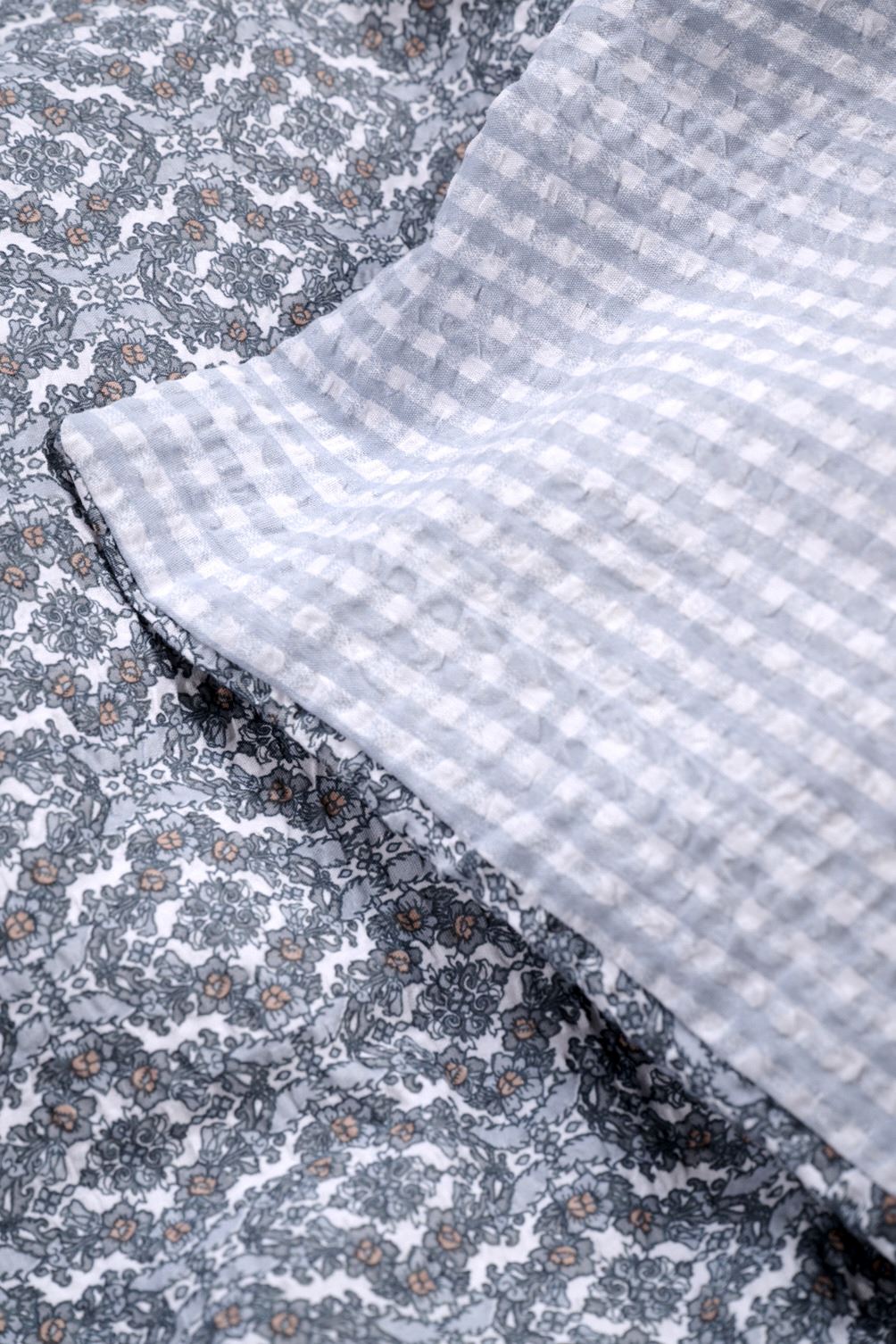 Voodipesukomplekt krepp-puuvillane mitmevärviline/sinine - 3