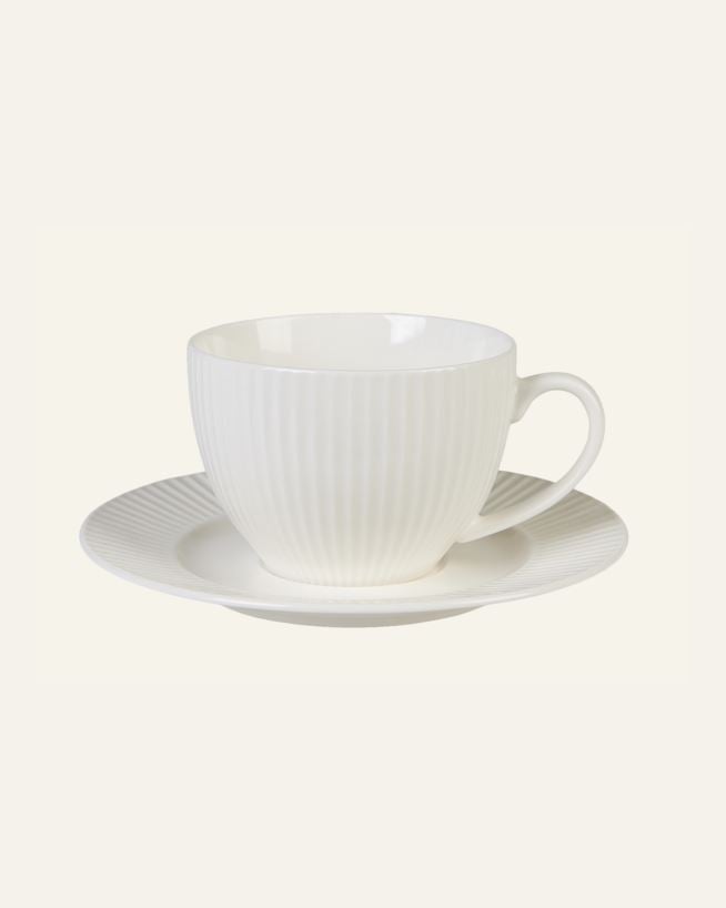 Tass alustaldrikuga valge - 250 ml valge - 1