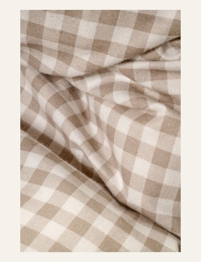 Flanell voodipesukomplekt sand - 3