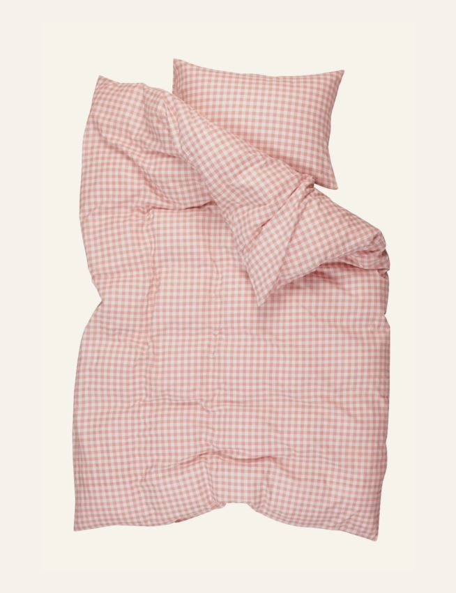 Flanell voodipesukomplekt roosa - 2