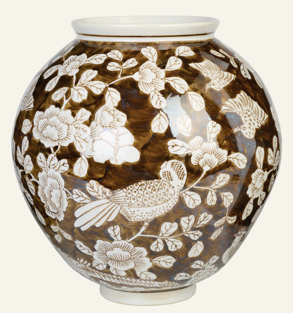 Vaas mitmevärviline/pruun - 24x24x25,5 cm mitmevärviline/pruun - 1