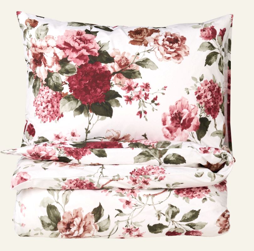 Voodipesukomplekt puuvillane mitmevärviline/roosa - 150x210 cm mitmevärviline/roosa - 1