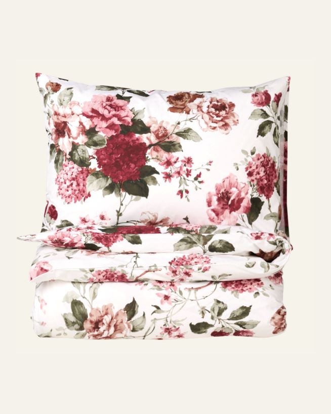 Voodipesukomplekt puuvillane mitmevärviline/roosa - 150x210 cm mitmevärviline/roosa - 1