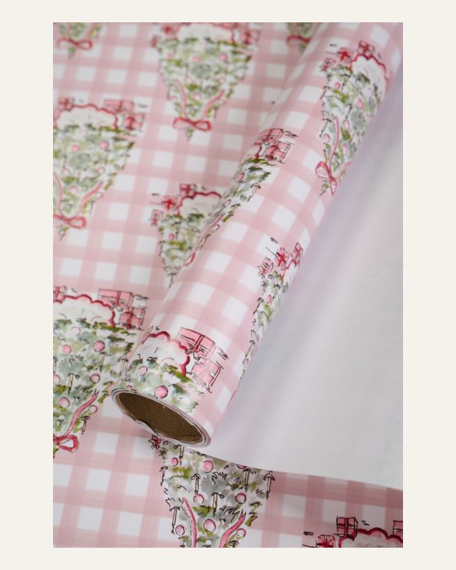 Kinkepaber mitmevärviline/roosa - 70cm x 3m mitmevärviline/roosa - 1