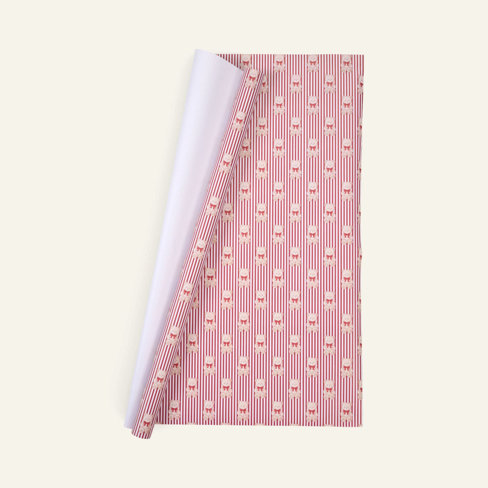 Kinkepaber mitmevärviline/valge - 70cm x 3m mitmevärviline/valge - 1