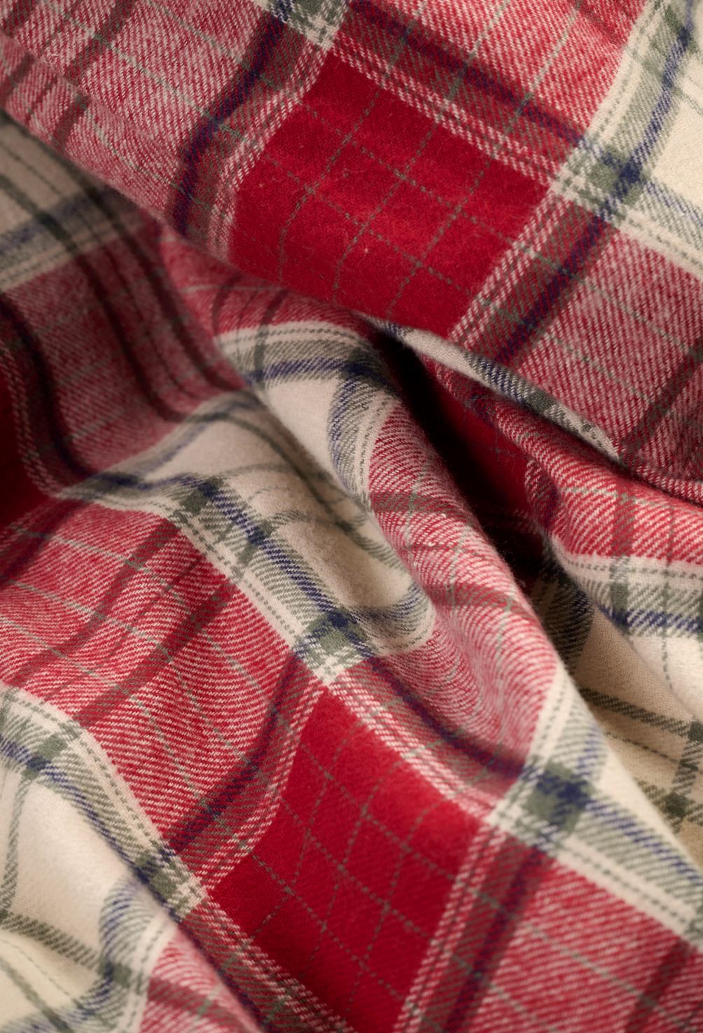 Voodipesukomplekt lõimvärvitud flanell mitmevärviline/punane - 3