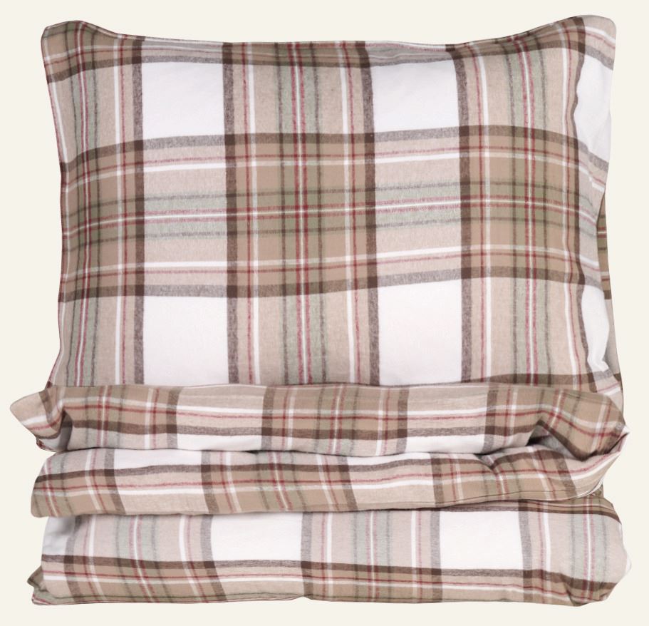 Voodipesukomplekt lõimvärvitud flanell mitmevärviline - 150x210 cm mitmevärviline - 1