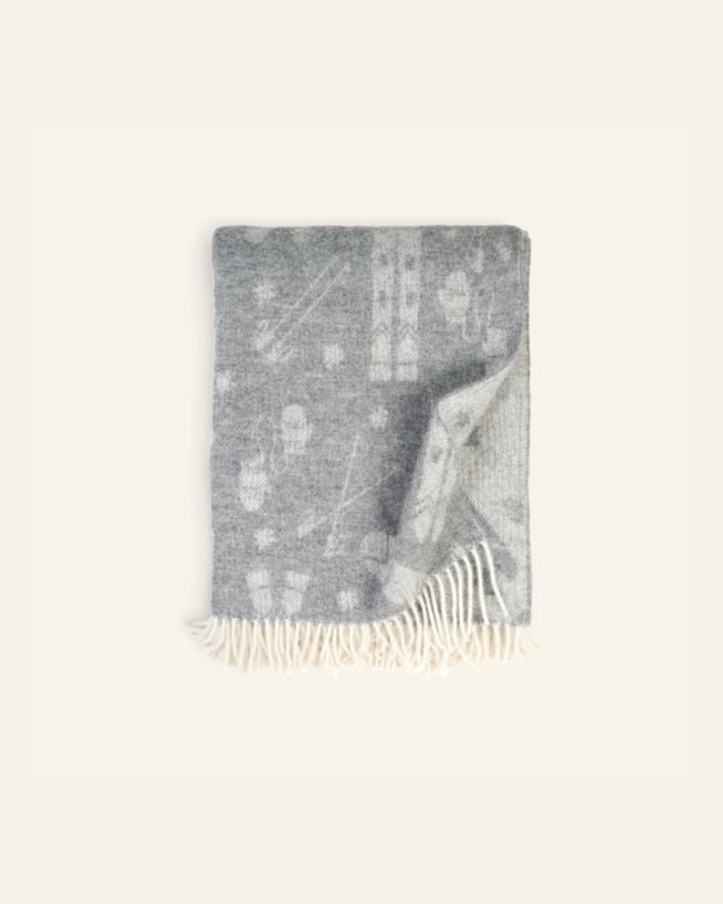 Villapleed helehall - 130x170 cm helehall - 1