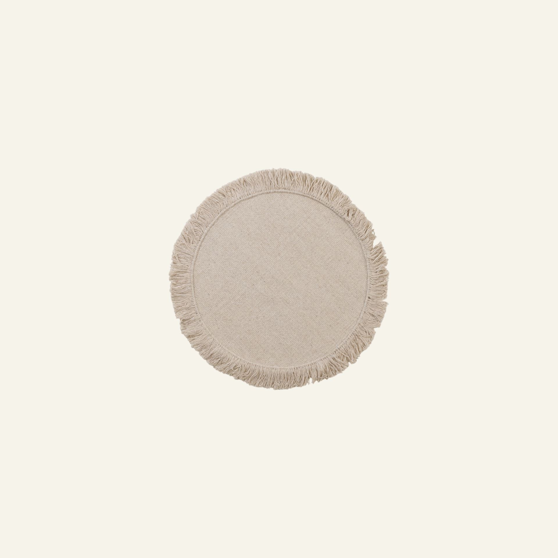 Ümmargune vaip hele beige - ø100 cm hele beige - 1