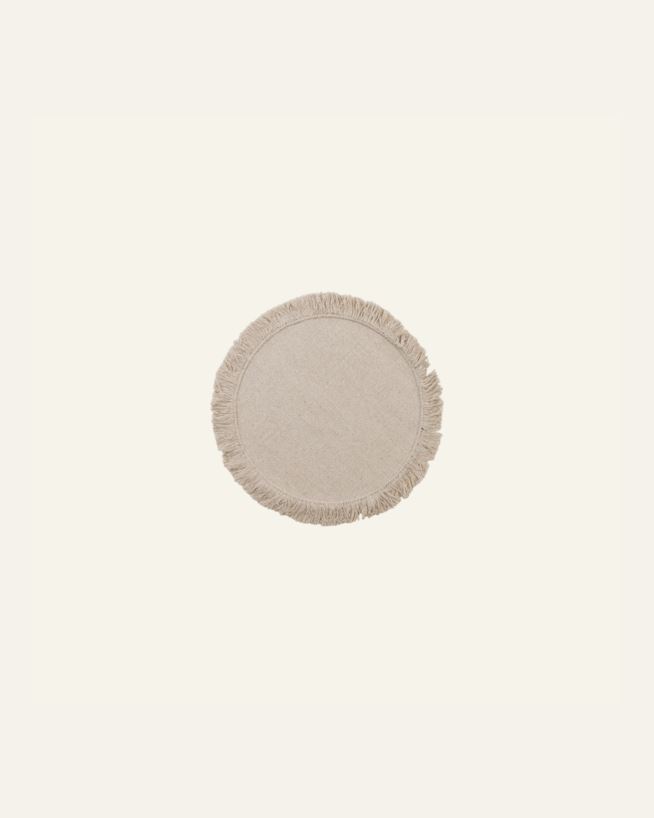 Ümmargune vaip hele beige - ø100 cm hele beige - 1