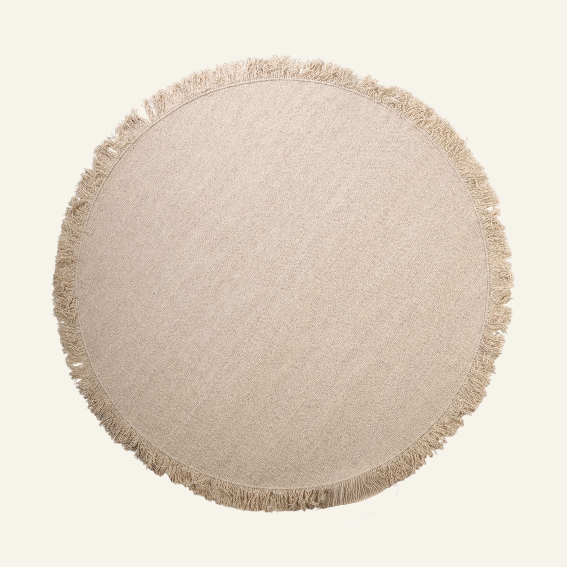 Ümmargune vaip hele beige - ø250 cm hele beige - 1