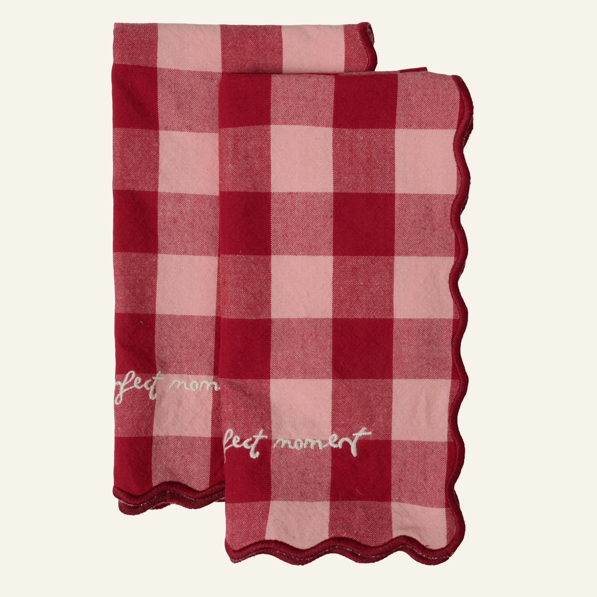 2 pk kangas salvrätik mitmevärviline/punane - 45x45 cm mitmevärviline/punane - 1