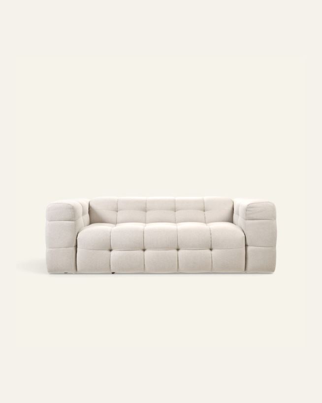 3-kohaline diivan hele beige - 232x98x75 cm hele beige - 1
