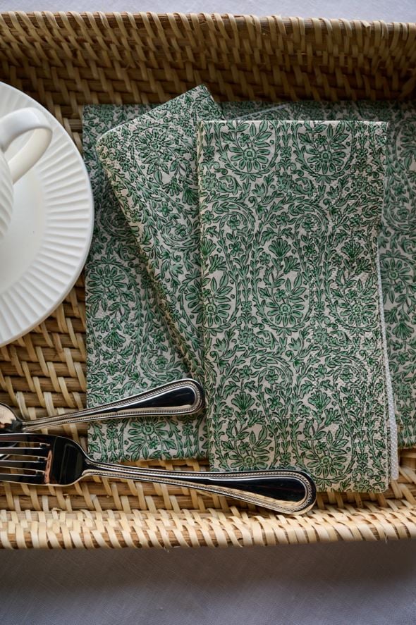 Õhtusöögi salvrätikud mitmevärviline/roheline - 2