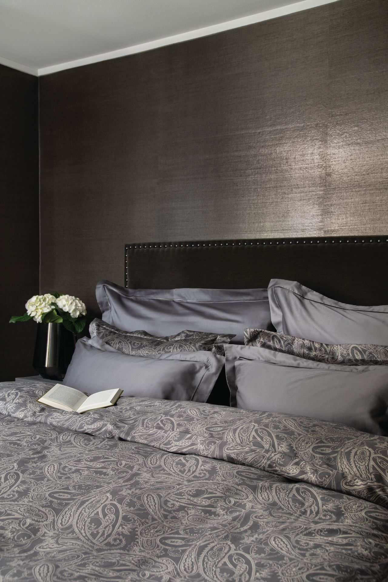 Voodipesukomplekt egiptuse puuvill hall - 2