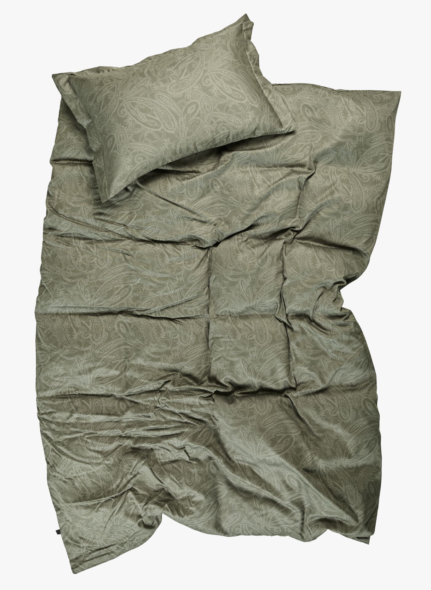 Voodipesukomplekt egiptuse puuvill oliiviroheline - 2