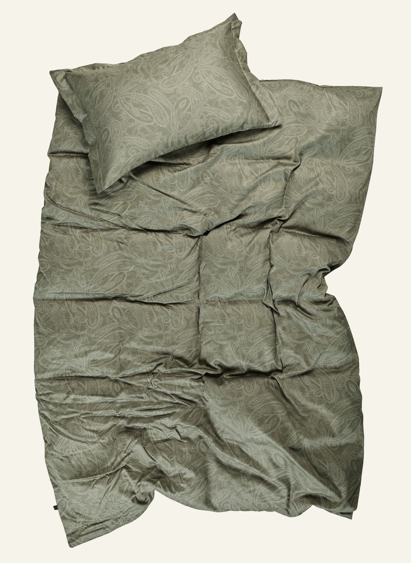 Voodipesukomplekt egiptuse puuvill oliiviroheline - 2