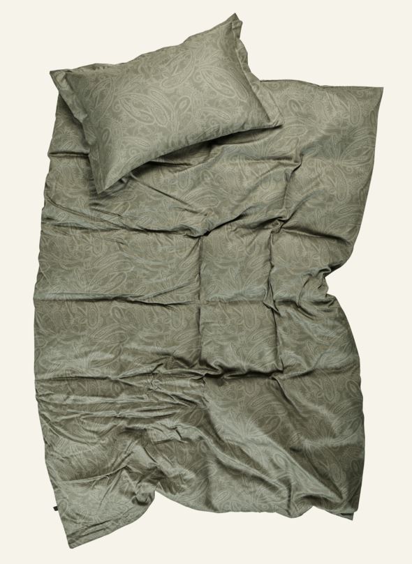 Voodipesukomplekt egiptuse puuvill oliiviroheline - 2