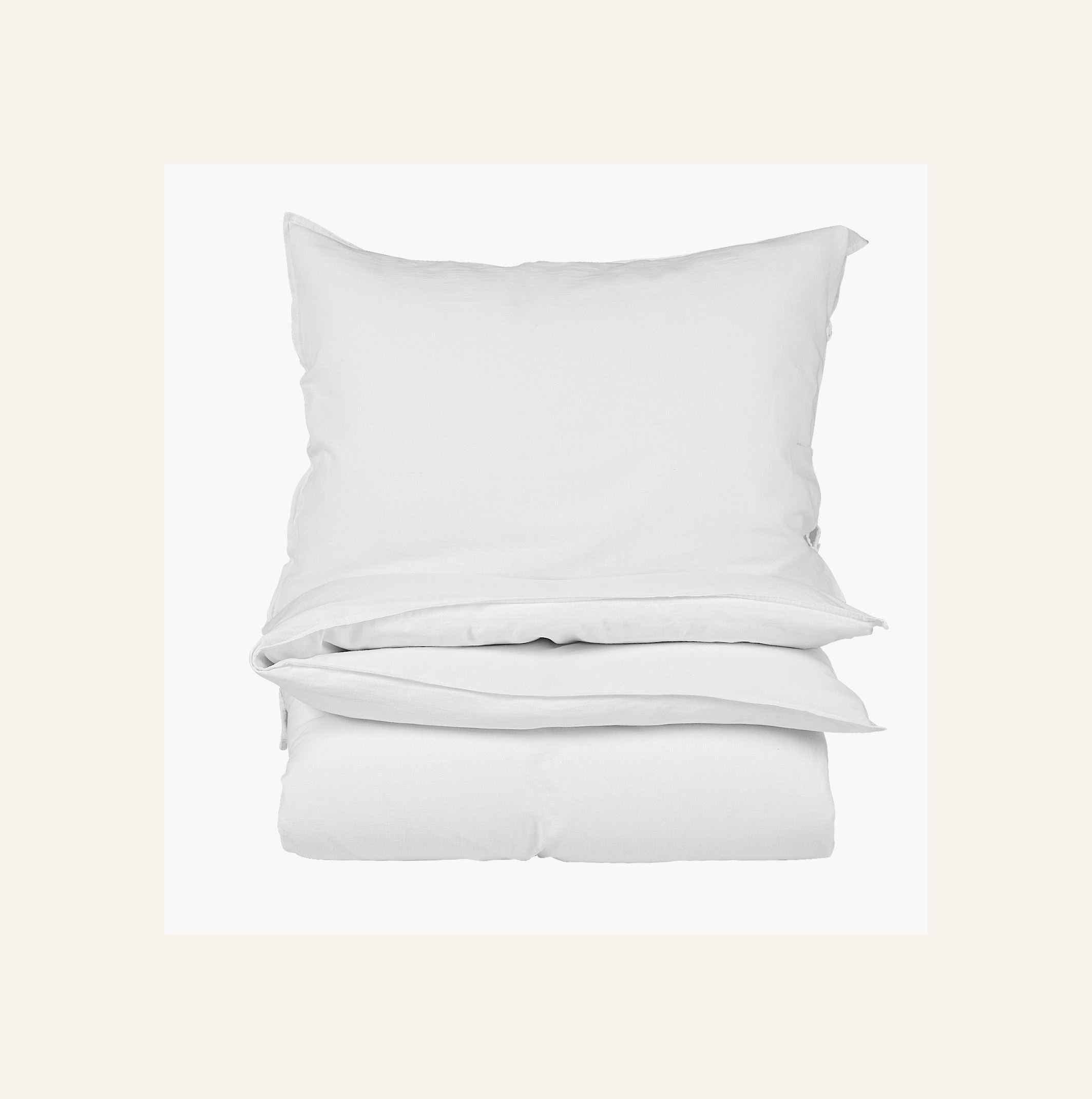 Lina-puuvillasegune voodipesukomplekt valge - 2