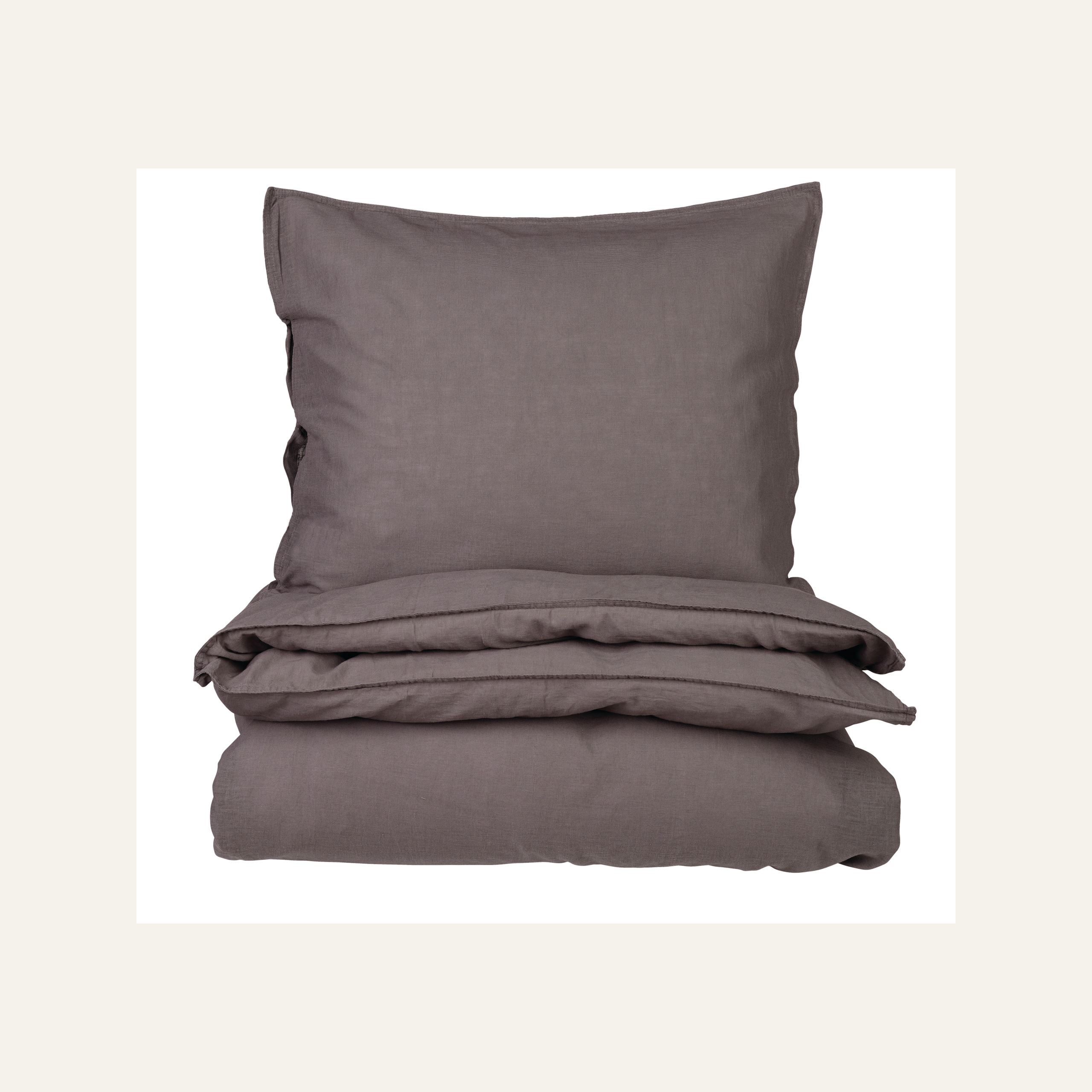 Lina-puuvillasegune voodipesukomplekt tumehall - 3