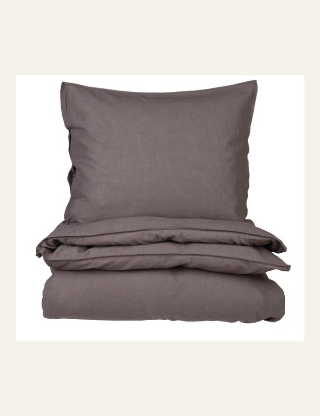 Lina-puuvillasegune voodipesukomplekt tumehall - 3