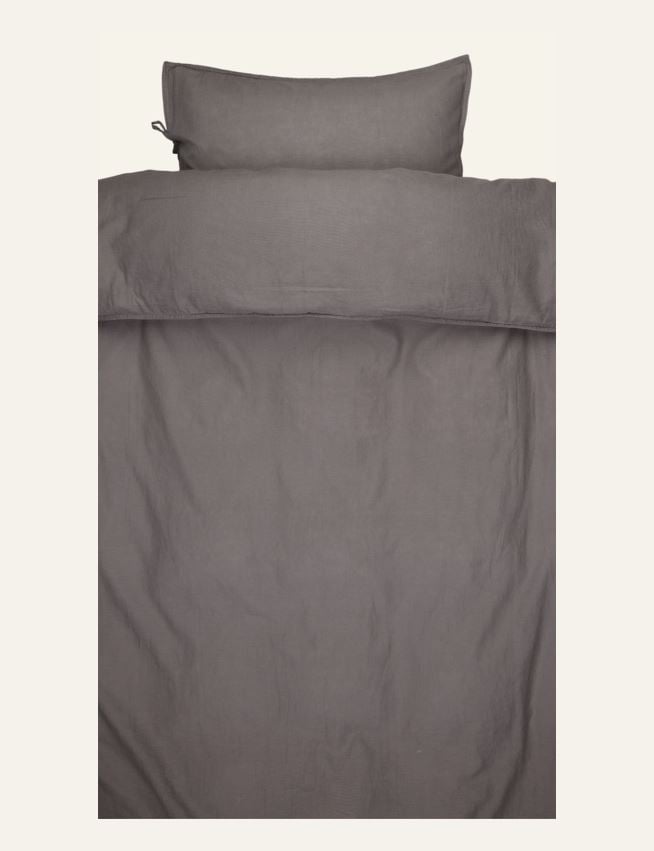 Lina-puuvillasegune voodipesukomplekt tumehall - 2