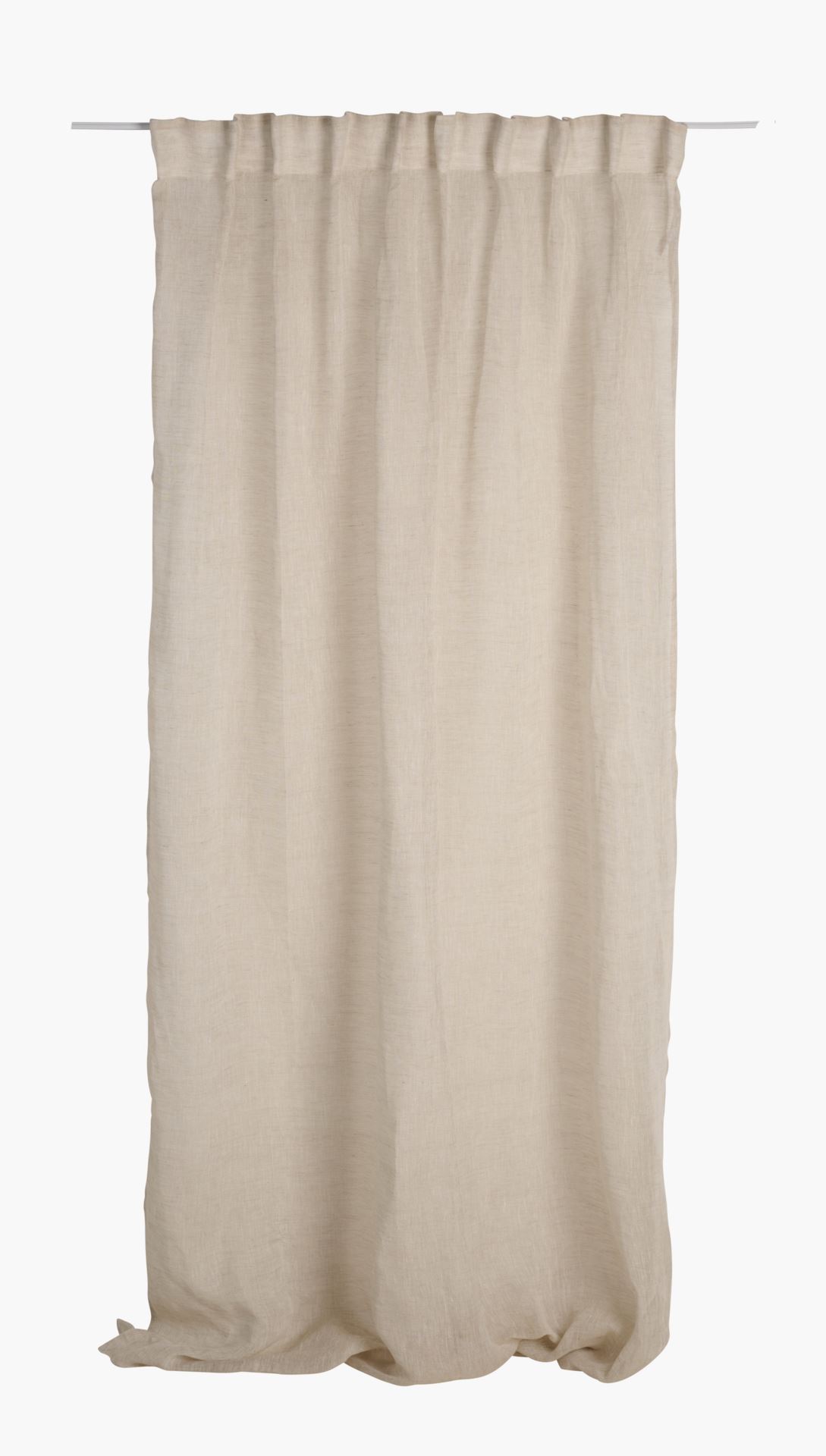 Linane kardin naturaalne toon - 3