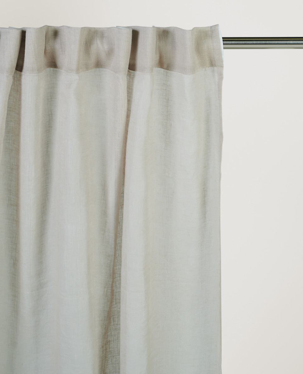 Linane kardin tumeliivkollane - 3