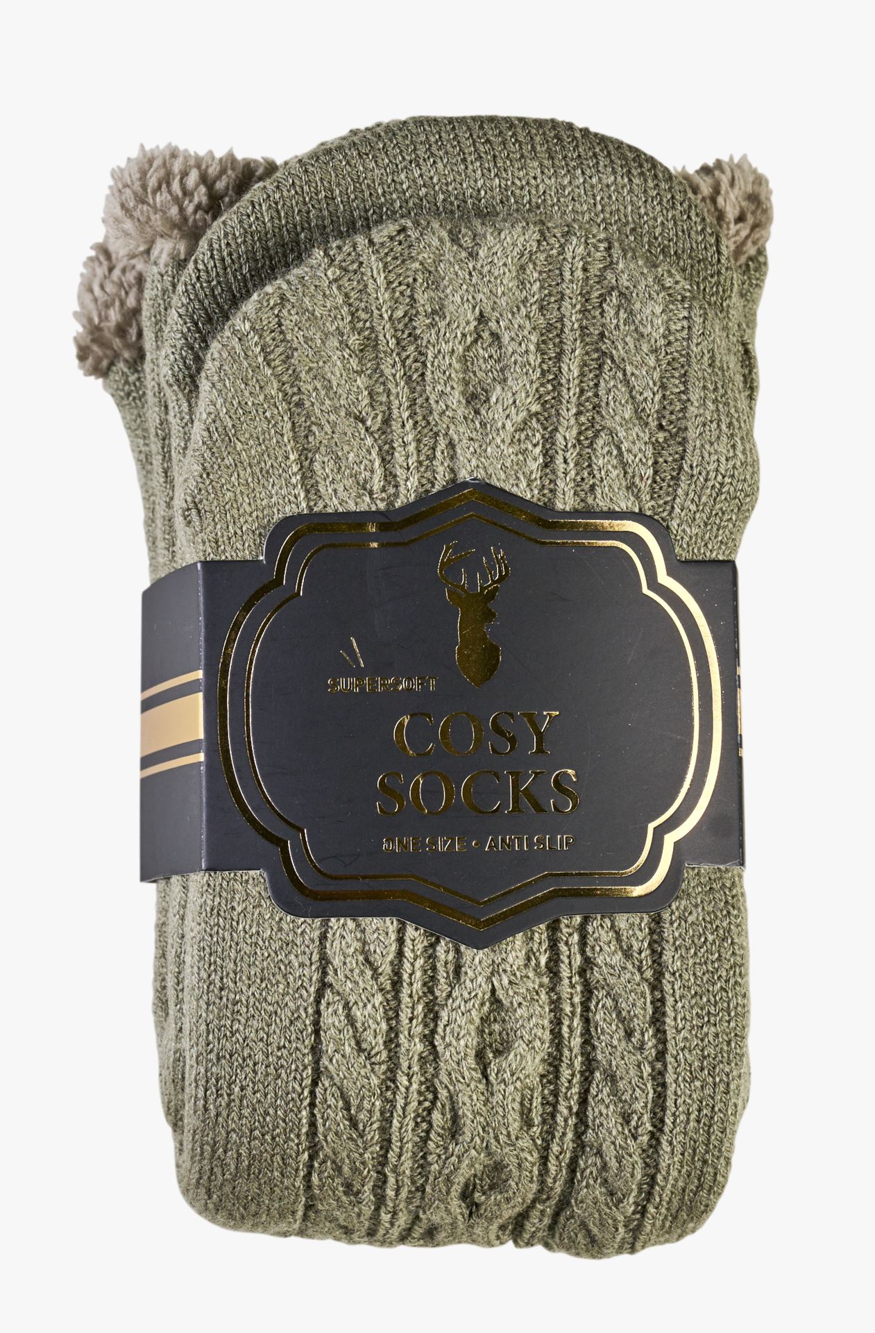 Sokid oliiviroheline - one size oliiviroheline - 1