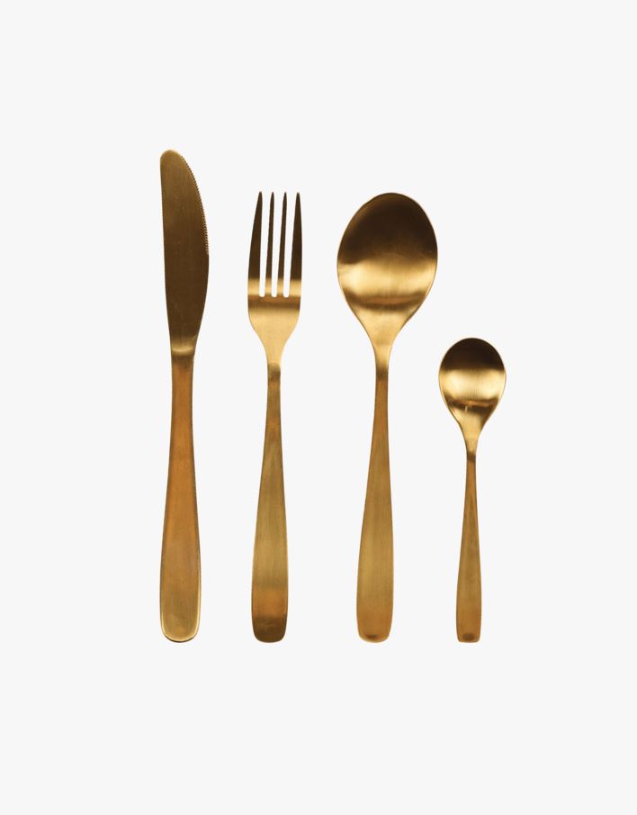 Söögiriistad 4 tk kuldne - 000 kuldne - 1