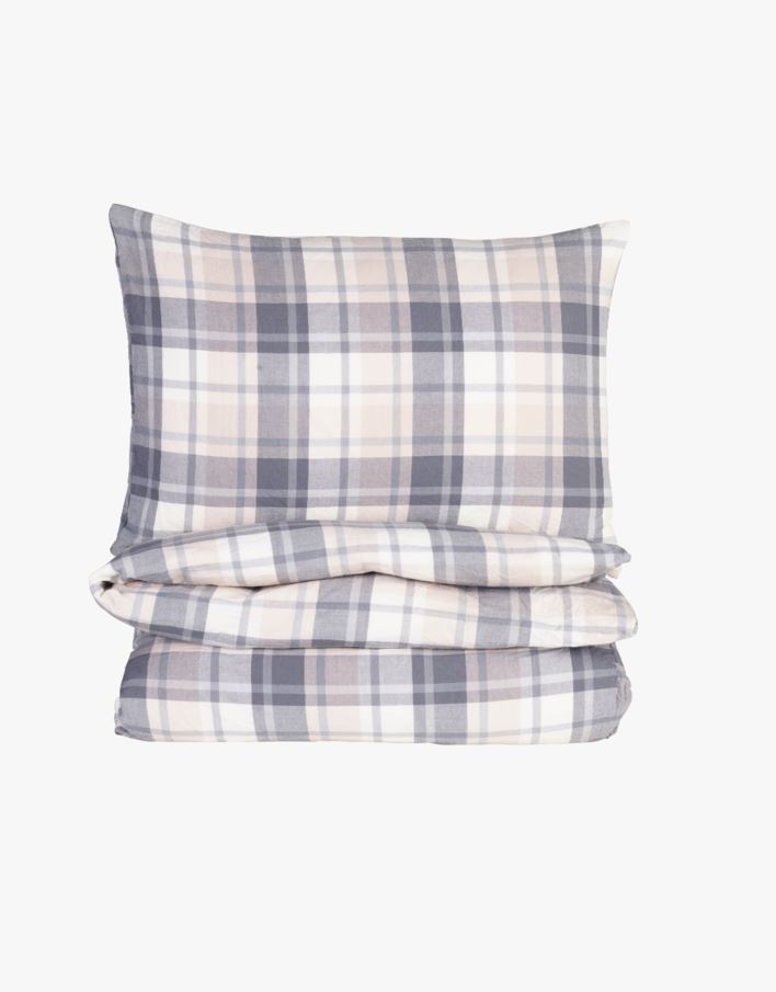 Voodipesukomplekt lõimvärvitud puuvill mitmevärviline/sinine - 150x210+50x60 cm mitmevärviline/sinine - 1