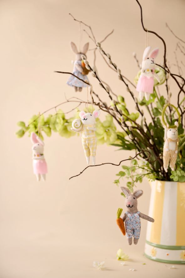 Lihavõttekaunistus mitmevärviline/valge - 2