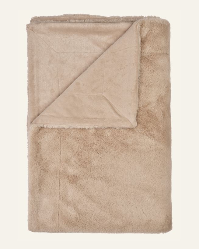 Karusnahast pleed naturaalne toon - 130x170 cm naturaalne toon - 1
