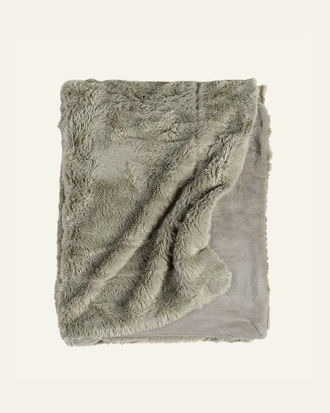 Karusnahast pleed oliiviroheline - 130x170 cm oliiviroheline - 1