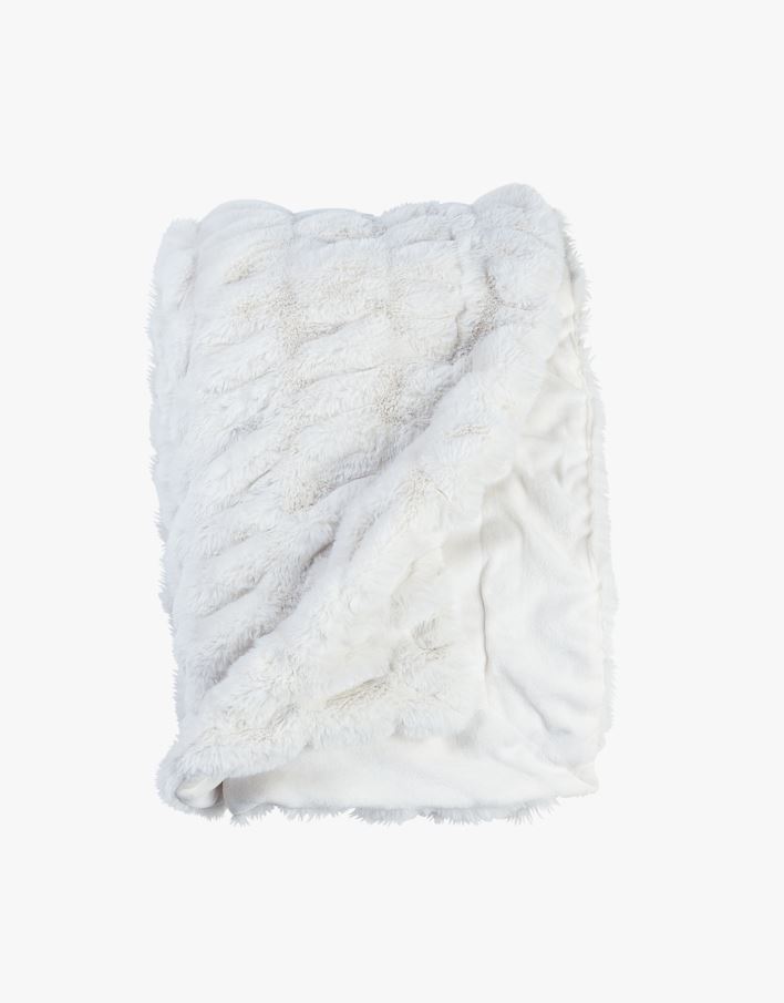 Karusnahast pleed loodusvalge - 130x170 cm loodusvalge - 1