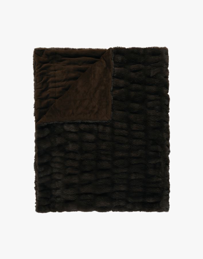 Karusnahast pleed pruun - 130x170 cm pruun - 1