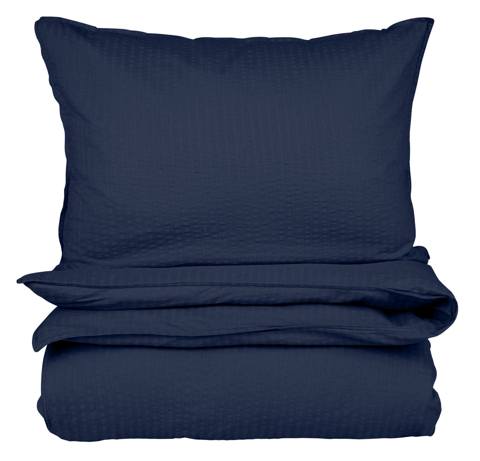 Voodipesukomplekt krepp-puuvillane tumesinine - 150x210 cm tumesinine - 1