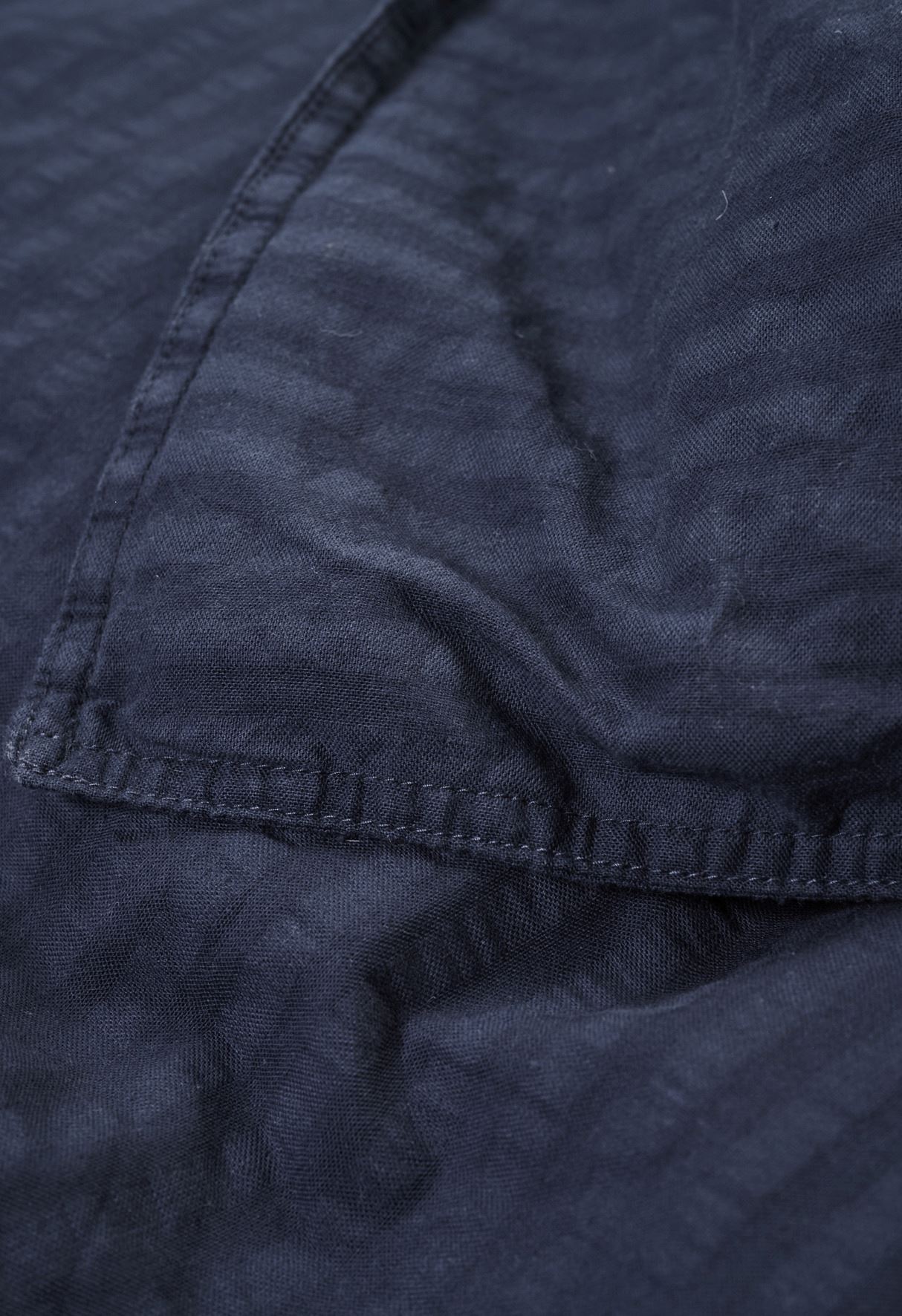 Voodipesukomplekt krepp-puuvillane tumesinine - 3