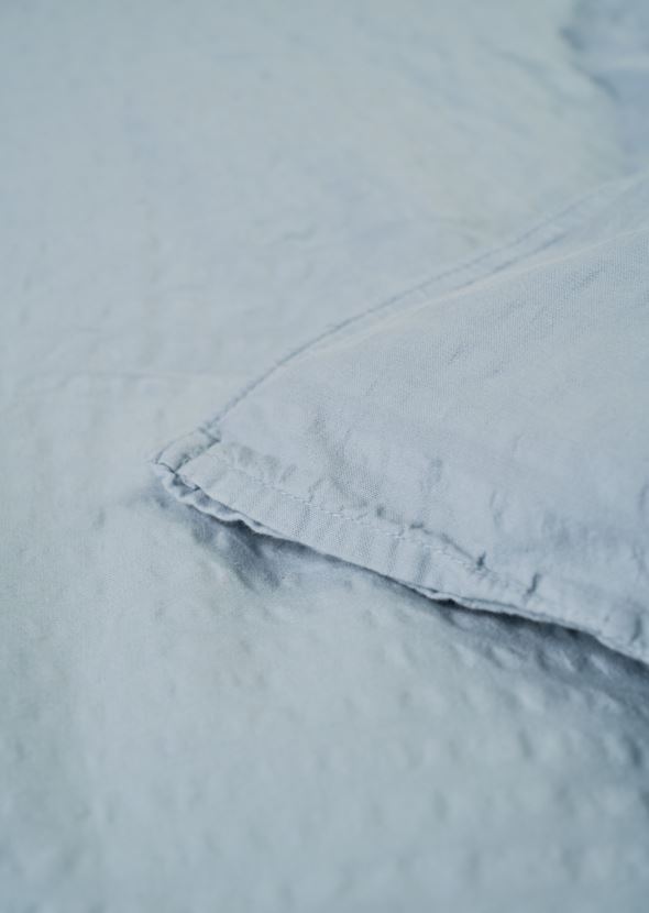 Voodipesukomplekt krepp-puuvillane taevasinine - 2