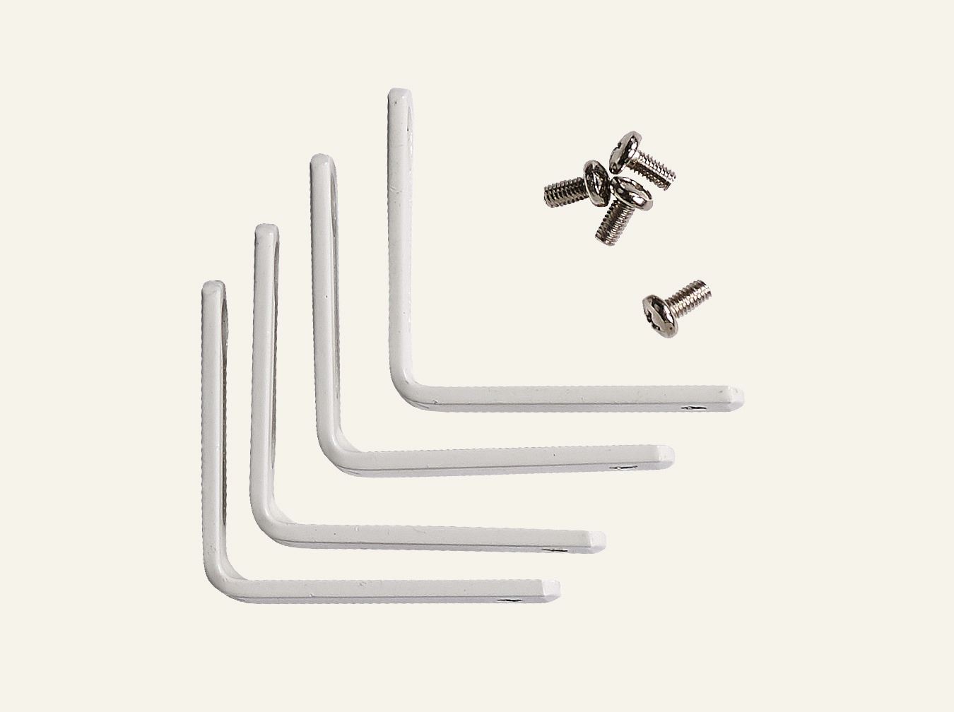 Seina nurkkronstein 4 tk valge - 2